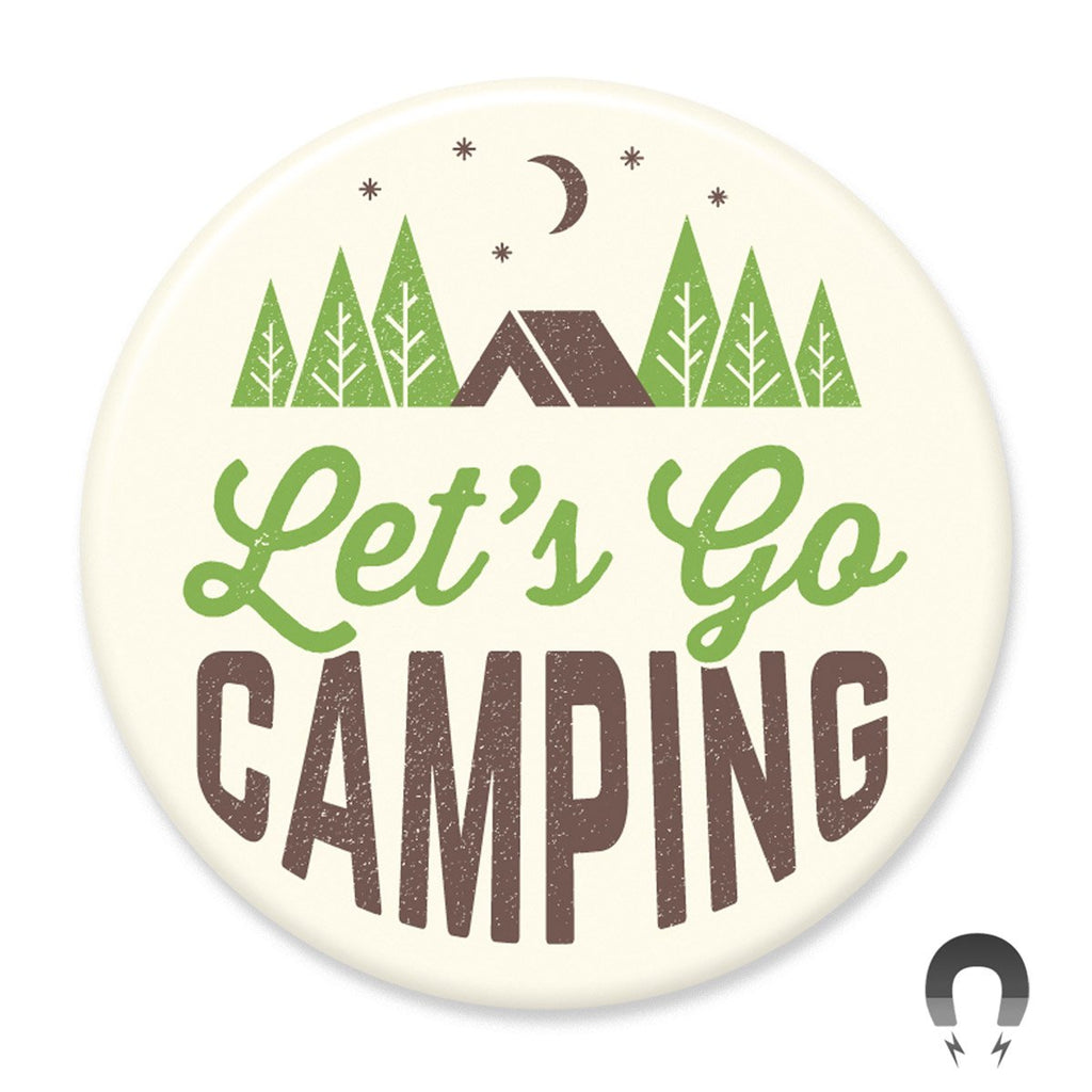 Let's Go Camping Big Magnet
