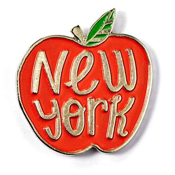 Apple ピンバッジ　professional2013 New York Apple Pin by Allison Cole + Badge Bomb – Badge Bomb Wholesale