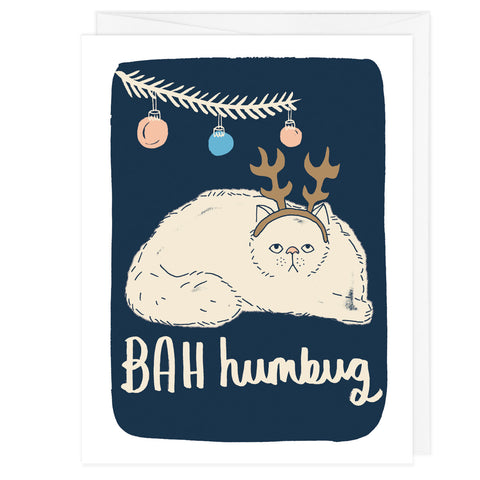 BAH Humbug Cat Holiday Card