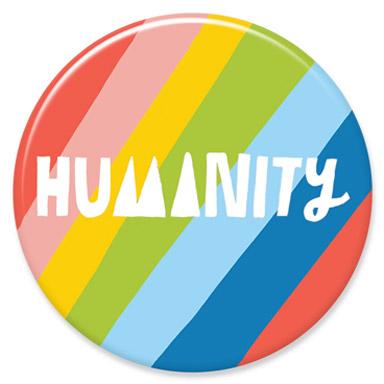 Humanity Button by Lisa Congdon