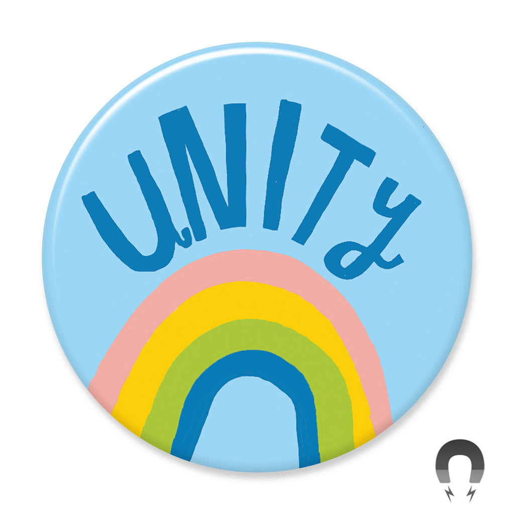 Unity Rainbow Big Magnet by Lisa Congdon and Badge Bomb. – Badge Bomb ...