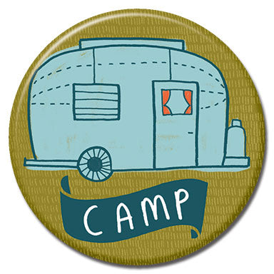 Camper Caravan 1.25" Button
