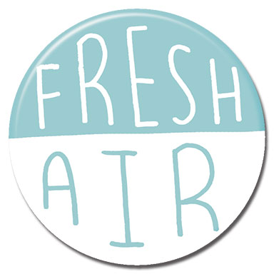 Fresh Air 1.25" Button