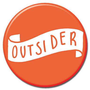 Outsider 1.25" Button
