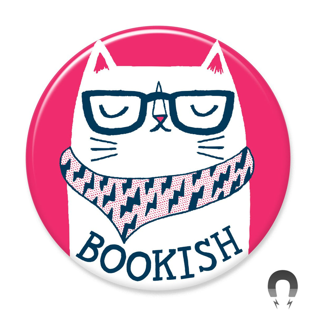 Bookish Cat Magnet