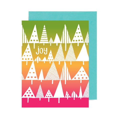 Joy Trees A2 Card