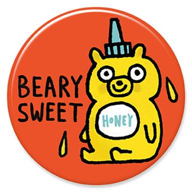 Beary Swee Button by Gemma Correll