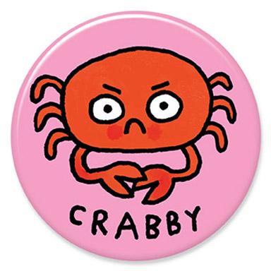 Crabby Button by Gemma Correll