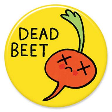 Dead Beet Button by Gemma Correll