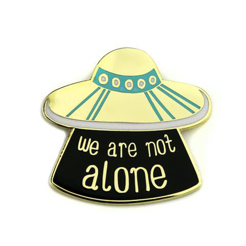 UFO We Are Not Alone Enamel Pin