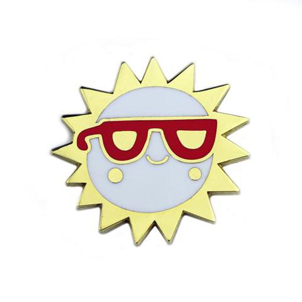 Sun Sunglasses Enamel Pin