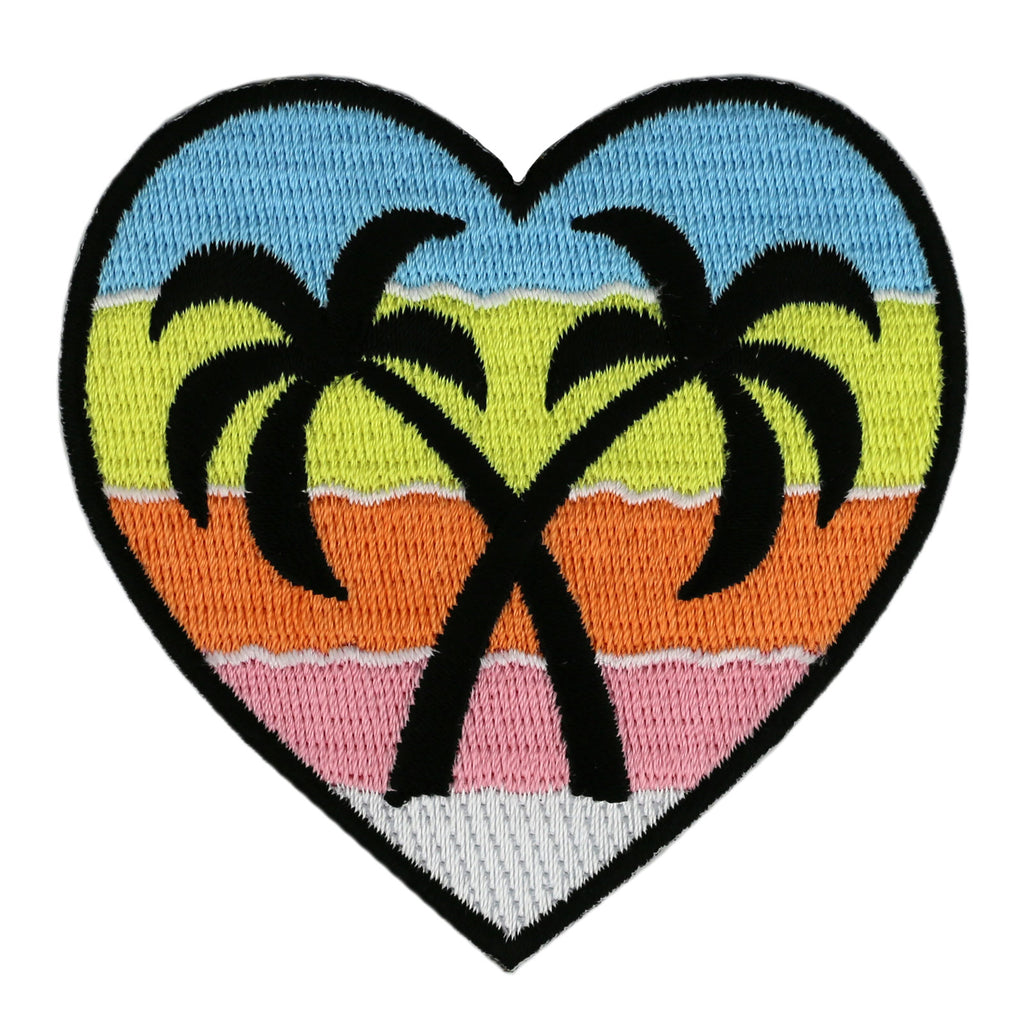 Palm Trees Heart Patch