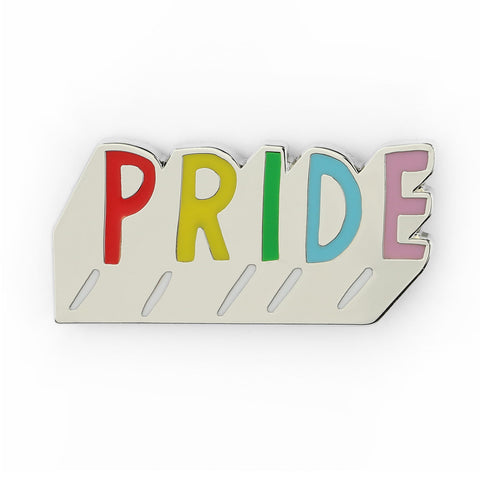 Pride Rainbow Letters Enamel Pin