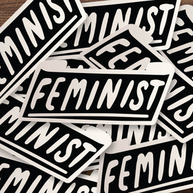 Feminist Banner Big Sticker