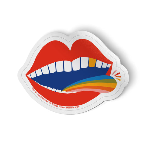 Rainbow Tongue Sticker