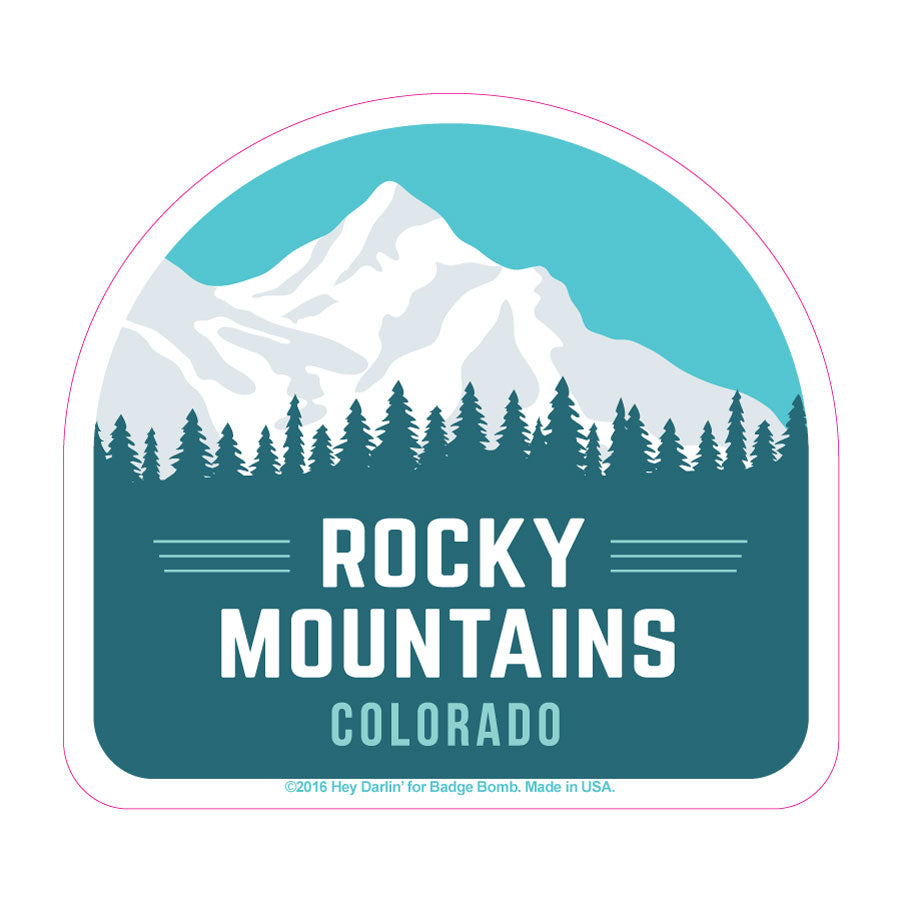 Rocky Mountains Colorado Big Sticker