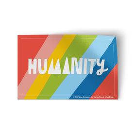 Humanity Rainbow Sticker
