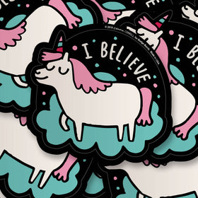 I Believe Unicorn Big Sticker