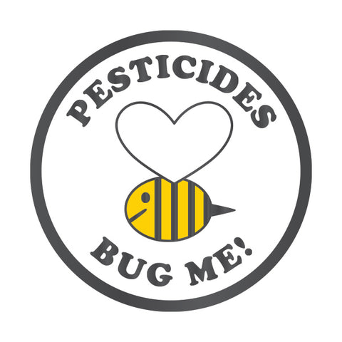 Pesticides Bug Me Bee Enamel Pin