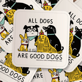 All Dogs Are Good Dogs Sticker