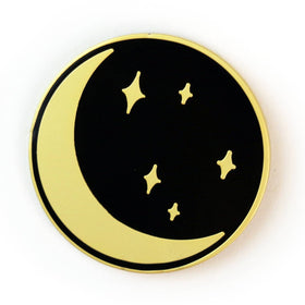 Crescent Moon Enamel Pin