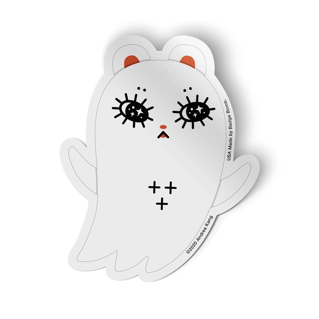 Shadow Ghost Sticker Little Shadow Ghost Sticker by Andrea Kang – Badge Bomb Wholesale