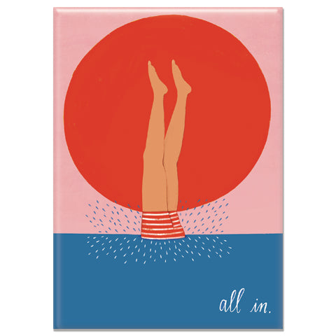 All In Water Rectangle Magnet