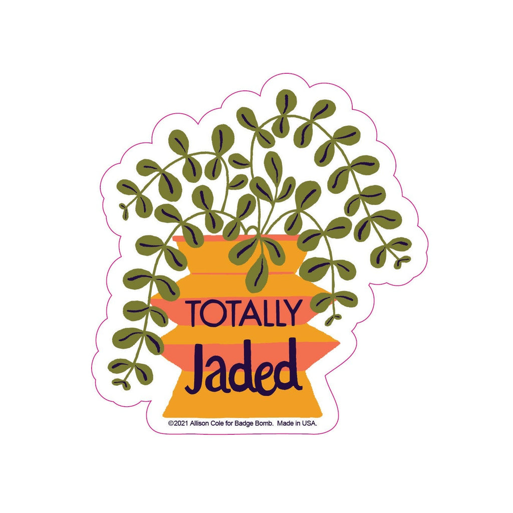 Totally Jaded Plant Sticker