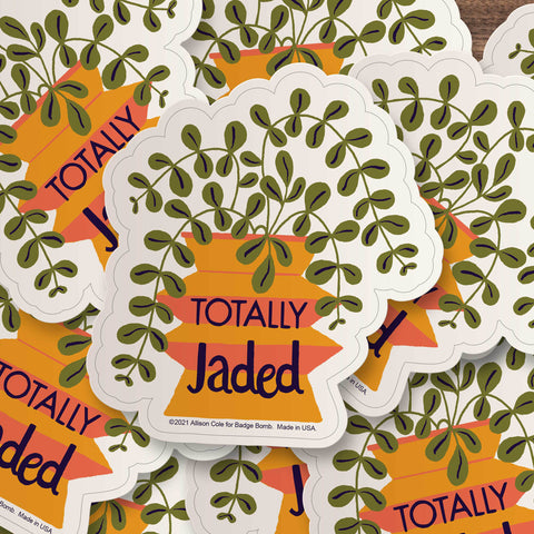 Totally Jaded Plant Sticker