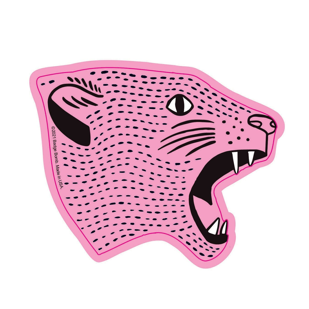 Pink Jaguar Sticker