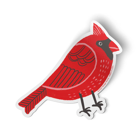 Cardinal Red Sticker