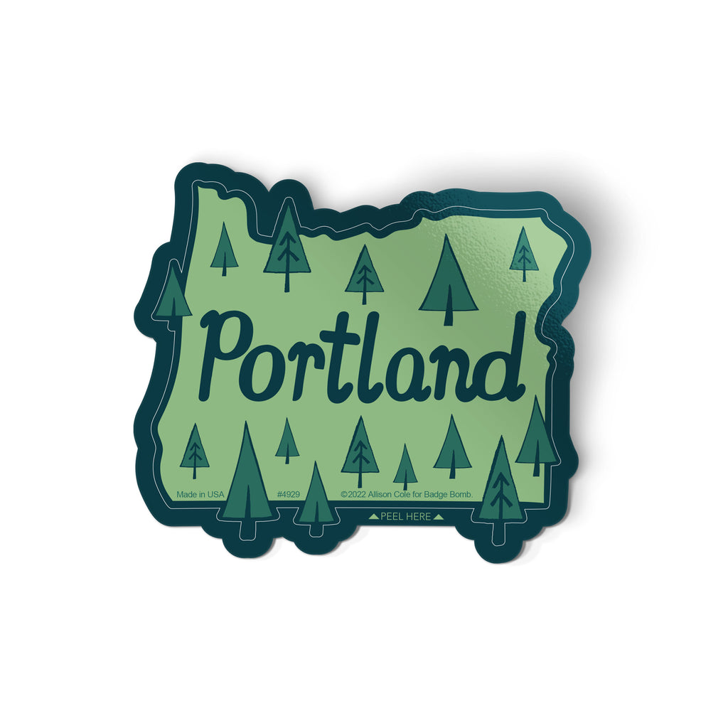 Portland Trees Sticker