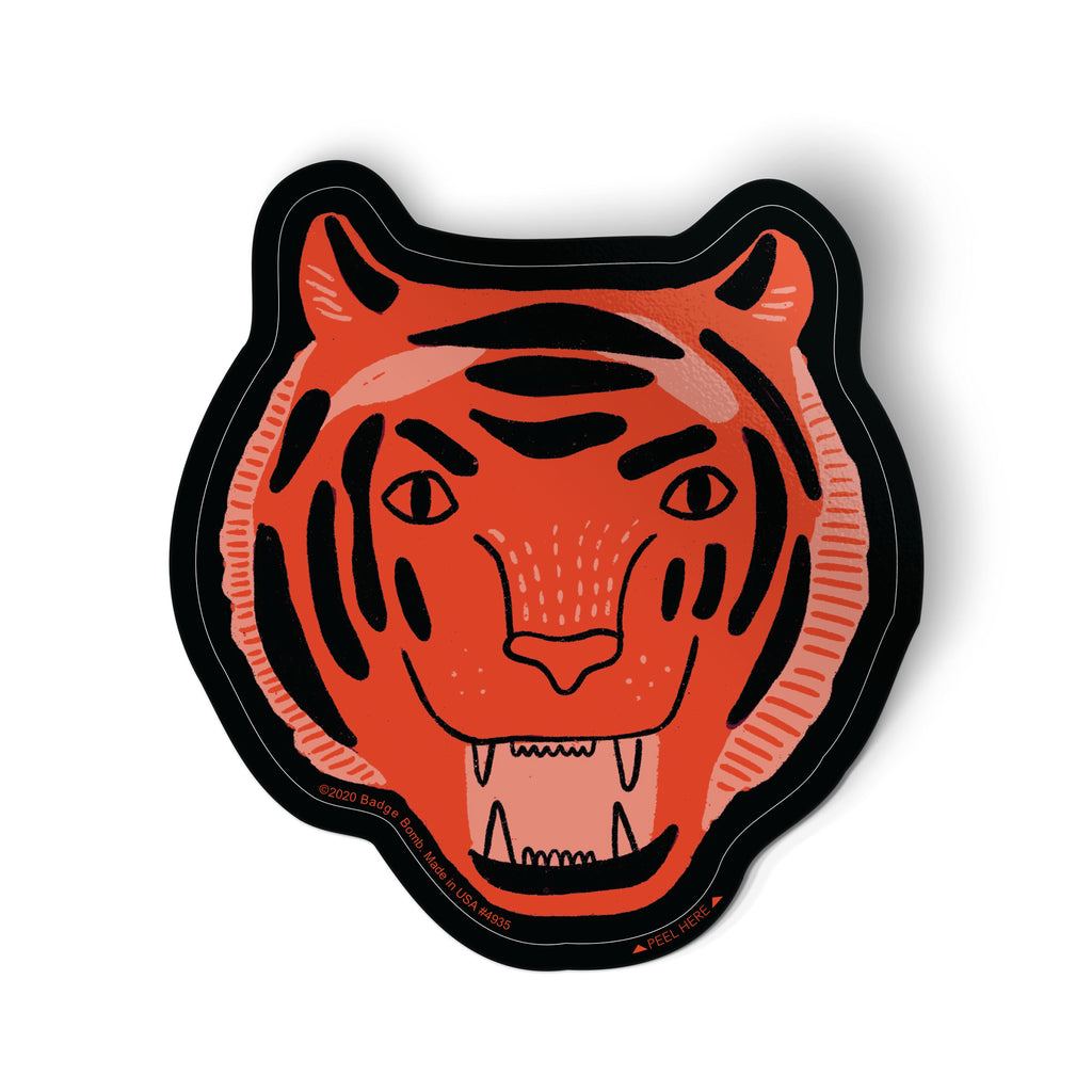 Orange Tiger Sticker
