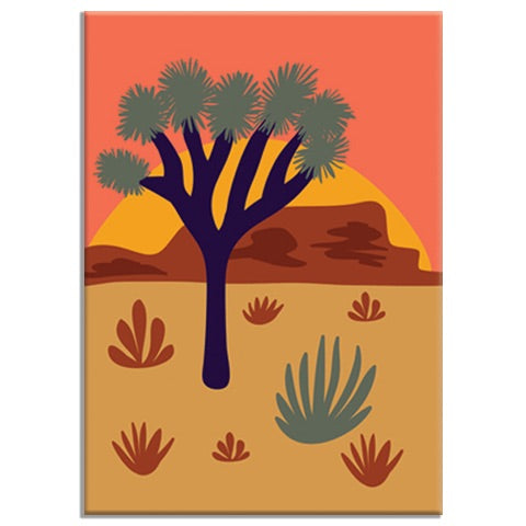 Joshua Tree Desertscape Rectangle Magnet