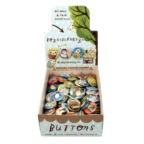 BoyGirlParty Owls Button Box