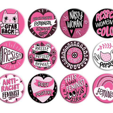 Feminist Button Box