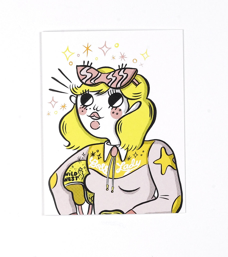 Boss Lady Greeting Card by Tuesday Bassen