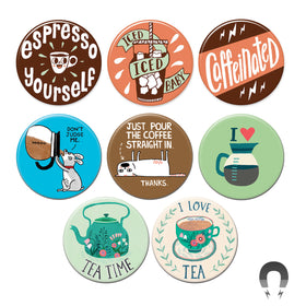 Coffee & Tea Big Magnets Bundle
