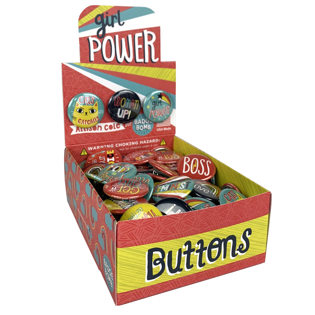 Girl Power Button Box