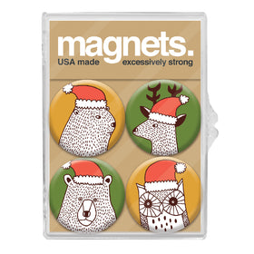 Holiday Hat Animals Magnet Pack