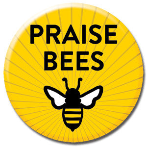 Praise Bees Sunrays 1" Button by Seltzer Goods
