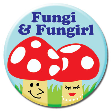 Fungi Girl 1.25" Button