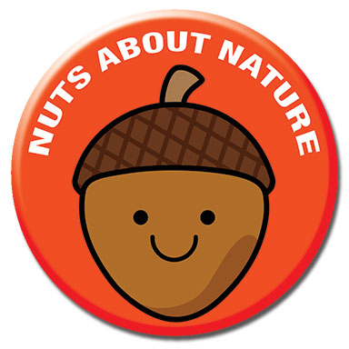 Nuts About Nature 1.25" Button