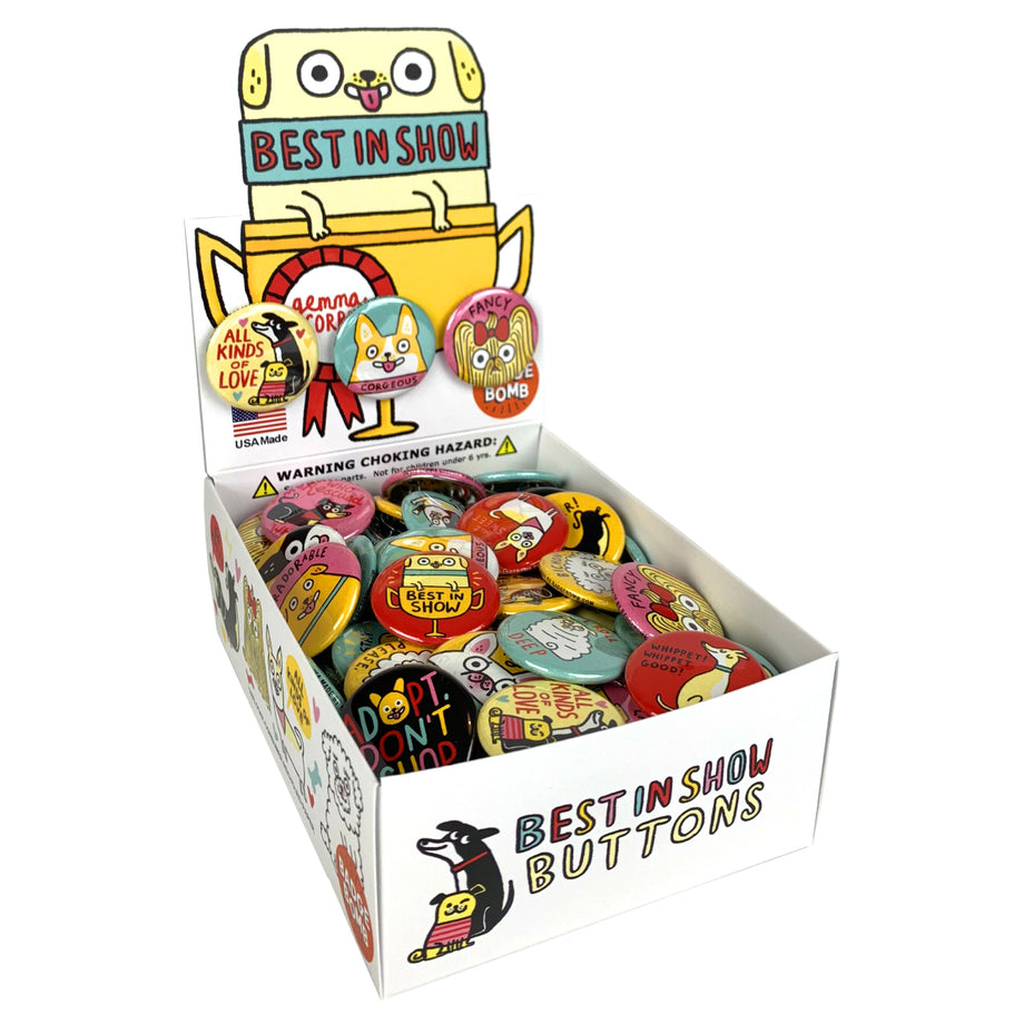 Best in Show Button Box by Gemma Correll and Badge Bomb – Badge