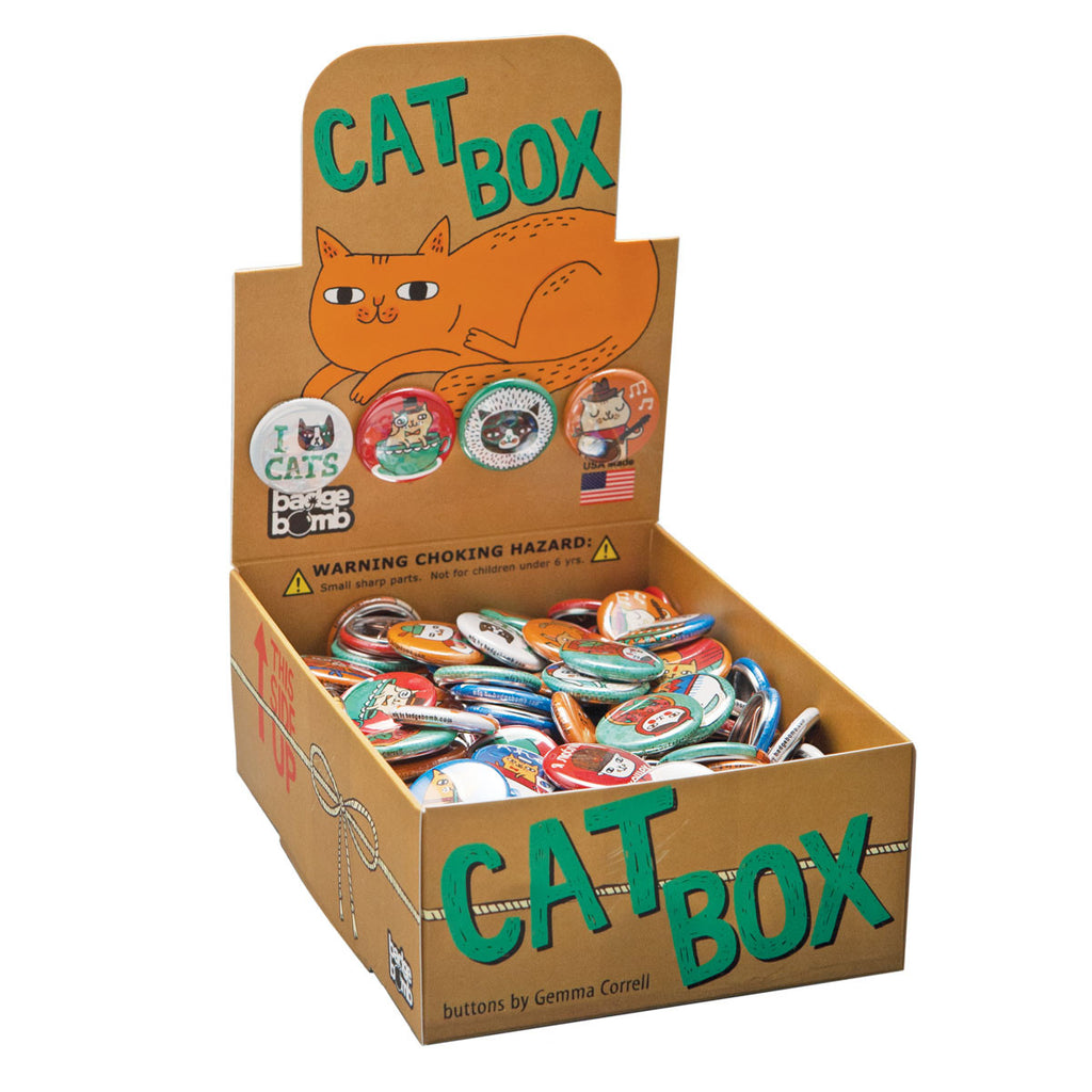 Cat Button Box by Gemma Correll