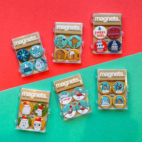 Holiday Hat Animals Magnet Pack